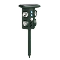 outsunny repelente solar ultrasonico para gatos 5 modos sensor pir flash led