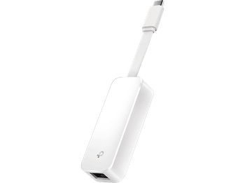 Adaptador - TP-Link UE300C, USB-C a RJ-45, 1000 Mbps, Gigabit Ethernet, Blanco