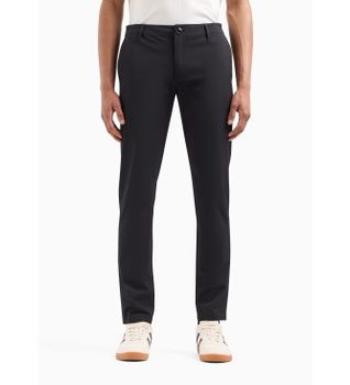 A|X Armani Exchange para hombre. 8NZP49ZNYZZ1200 Pantalón logotipo negro (29), Casual, Poliamida