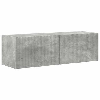 Mueble De Tv Montado En La Pared 98 X 31 X 29,5 Cm Concreto Vidaxl