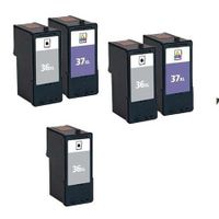 compatible multipack lexmark x6650 printer ink cartridges 5 pack -18c2170e