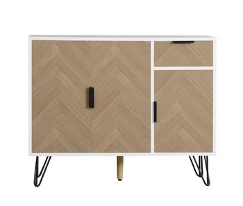 Aparador bajo - 3 puertas y 1 cajón - mdf - natural