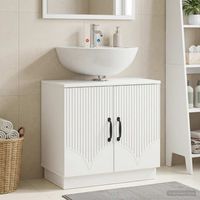 vidaxl mueble de lavabo para bano hoorn blanco 595 x 315 x 56 cm