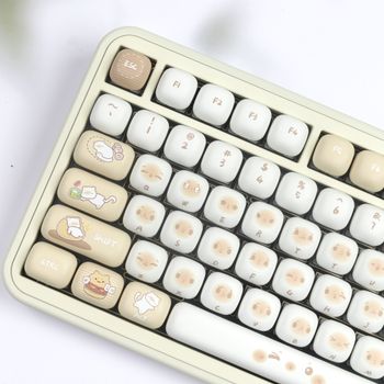 MOG Keycaps PBT 136 teclas gato de sublimación térmica de 5 para teclado mecánico interruptor Mx lindo regalo HI75 AKK O Alice diseño