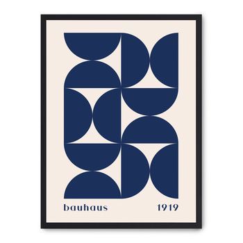 Cuadro Bauhaus Blue Forms Ii