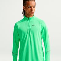nike miler  camiseta de running hombres - verde plateado