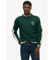 superdry para hombre m2014281a sudadera athletic club crew verde xxl casual algodon