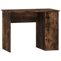 escritorio de madera contrachapada roble ahumado 100x55x75 cm vidaxl