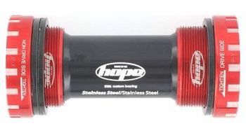 Caja de pedalier hope de acero inoxidable   68 73mm rojo