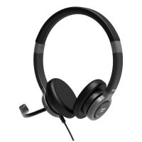 auriculares port designs 912001 con cable usb-ausb-c para oficina con cancelacion de ruido negros
