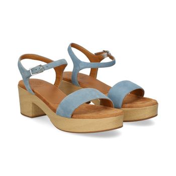 Unisa Sandalias Con Plataforma Mujer - Azul Talla 41