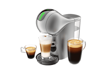 Cafetera de cápsulas - Krups Genio S Touch KP440E, 1500 W, 15 Bar, 0.8 L, Selector Temperatura, Intensidad Ajustable, Táctil, Plata