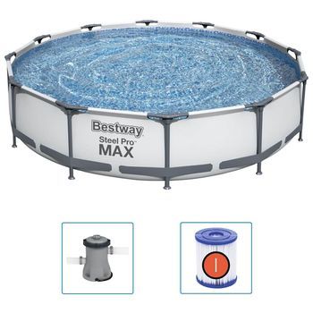 Conjunto De Piscina Steel Pro Max 366x76 Cm Bestway