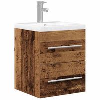 armario de lavabo  gabinete de lavabo para bano madera vieja 41 x 385 x 48 cm