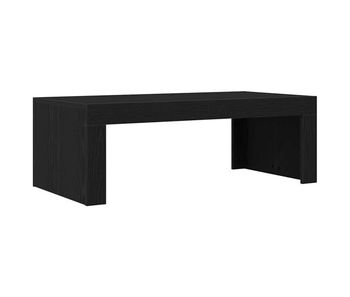 Mesa de café - mesa de centro - mesa baja roble negro 102 x 50 x 35 cm madera de ingeniería