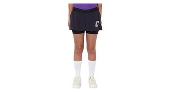 Pantalon corto azul marino 2 en 1 para mujer circle legend