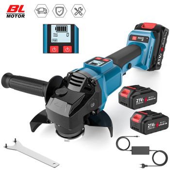 Amoladora angular eléctrica sin escobillas de 1000W/2000W, 3 velocidades, inalámbrica, para cortar tubos de metal, herramientas de pulido eléctrico, compatible con batería Makita de 18V.