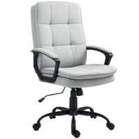 homcom silla de oficina silla de escritorio funcion de balanceo ajustable en altura hasta 120 kg gris   aosom espana
