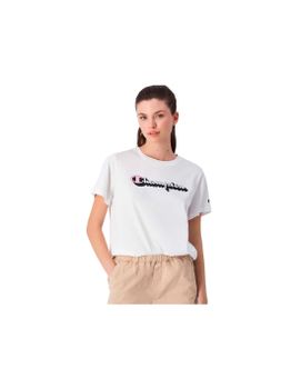 Camiseta Champion Crewneck T-Shirt Mujer Blanco