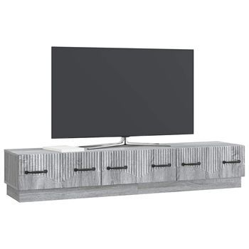 Mueble De Tv | Mueble De Salón | Gabinete De Tv Con Cajón Gris Sonoma 147 X 34,5 X 27 Cm