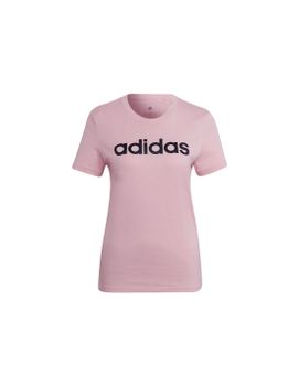 Camiseta adidas Loungewear Essentials Slim Logo W Pink