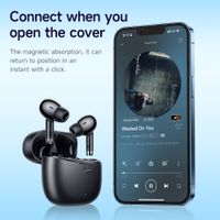 auriculares hoco eq2 tws bluetooth 53 con 7h de reproduccion resistentes al agua baja latencia estereo hifi bajo control tactil para deportes