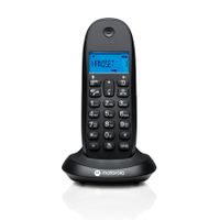 motorola c1001cb - telefono inalambrico digital dect - modo call blocking identificador de llamadas manos libres agenda 50 numeros pantalla retroiluminada - color negro