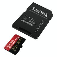 sandisk extreme pro microsdhc 32gb clase 10 u3 v30 uhs-i  adaptador sd