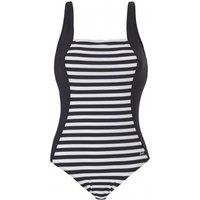 Stripe Front Chlorine Resistant Moulded Cup Swimsuit