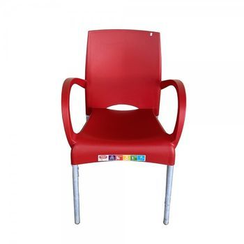 Sillon Resina Alumnio Ourika Rojo