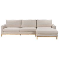 sofa esquinero elegante patas de madera tapizado de tela beige izquierdo siggard