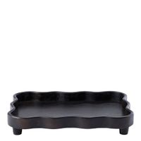 bandeja decorativa ondulada negra l48