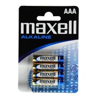 maxell pack 4 pilas alcalinas lr03 aaa 15v