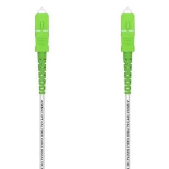 Cable fibra óptica AISENS A152-0498 SC/APC-SC/APC 10m G657A2 monomodo blanco LSZH