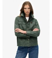 superdry para mujer w5011991a chaqueta chore verde m casual algodon