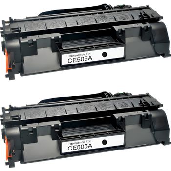 Pack 2 Toners HP CE505A Compatibles | Alta Calidad y Rendimiento Óptimo