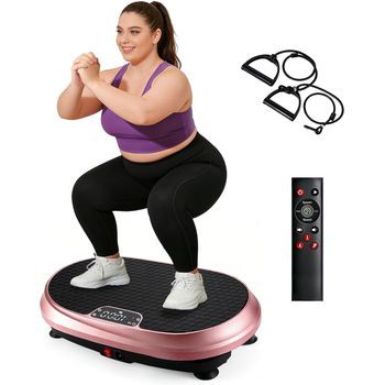 Plataforma Vibratoria Nettlife Para Fitness, 199 Niveles Y 9 Programas, Altavoz Integrado, Entrenamiento De Cuerpo Completo Y Pérdida De Peso, Capacidad De Carga De 150 Kg.
