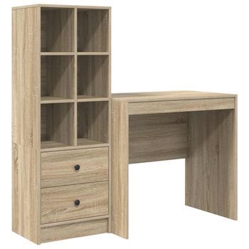 Escritorio Roble Sonoma 125,5 X 50 X 127 Cm 2 Uds. Vidaxl