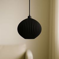 lampara de techo modelo idali nnn negro cable de seda trenzado negro embellecedor floron de techo negro luz led e27