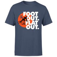 foot out flat out mens t-shirt - navy - l - navy
