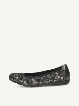 CAPRICE Ballerina, black, made of Leather, Size 39