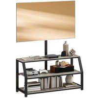 mueble tv con soporte zmh 72 pulgadas 110x43x150cm gris