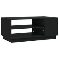 mesa de centro con estantes diseno moderno y contemporaneo 102 x 55 x 43 cm madera de ingenieria negra dec039614