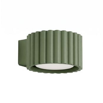 Aplique verde oliva aluminio alt. 6 cm