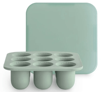 mushie bandeja cubitera alimentos solid cambridge blue 105x105x35 cm