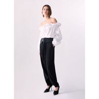 liu jo pantalones pantalones en envers satin para mujer