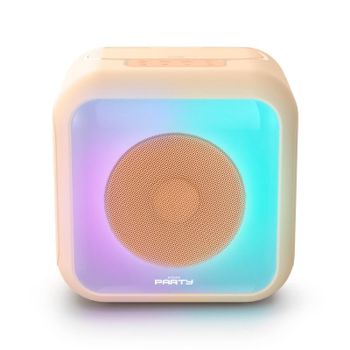 Altavoz Karaoke Cube 30W 2 Micrófonos Inalámbricos Bluetooth 5.0 Luces LED TWS
