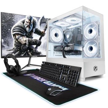 Vibox V-174 Gaming PC AMD Ryzen 5 5500 16GB 1TB SSD RTX 5060 Monitor 23
