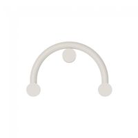 aplique de pared led rigoberta curvo 3000k 124w