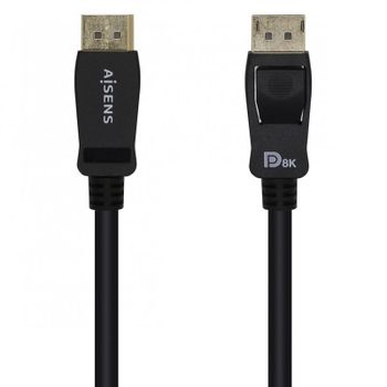 Aisens Cable Displayport V1.4 Macho/Macho 2m Negro